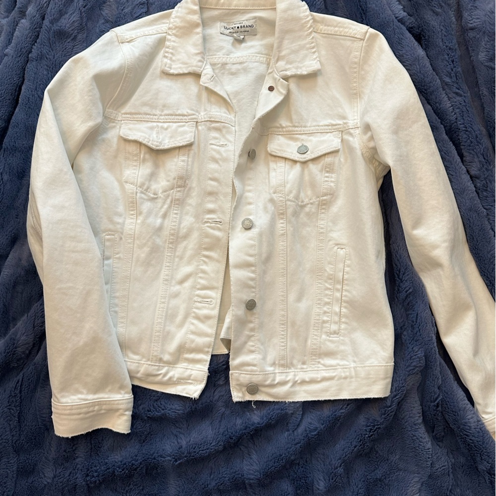 Lucky Brand White Jean Jacket